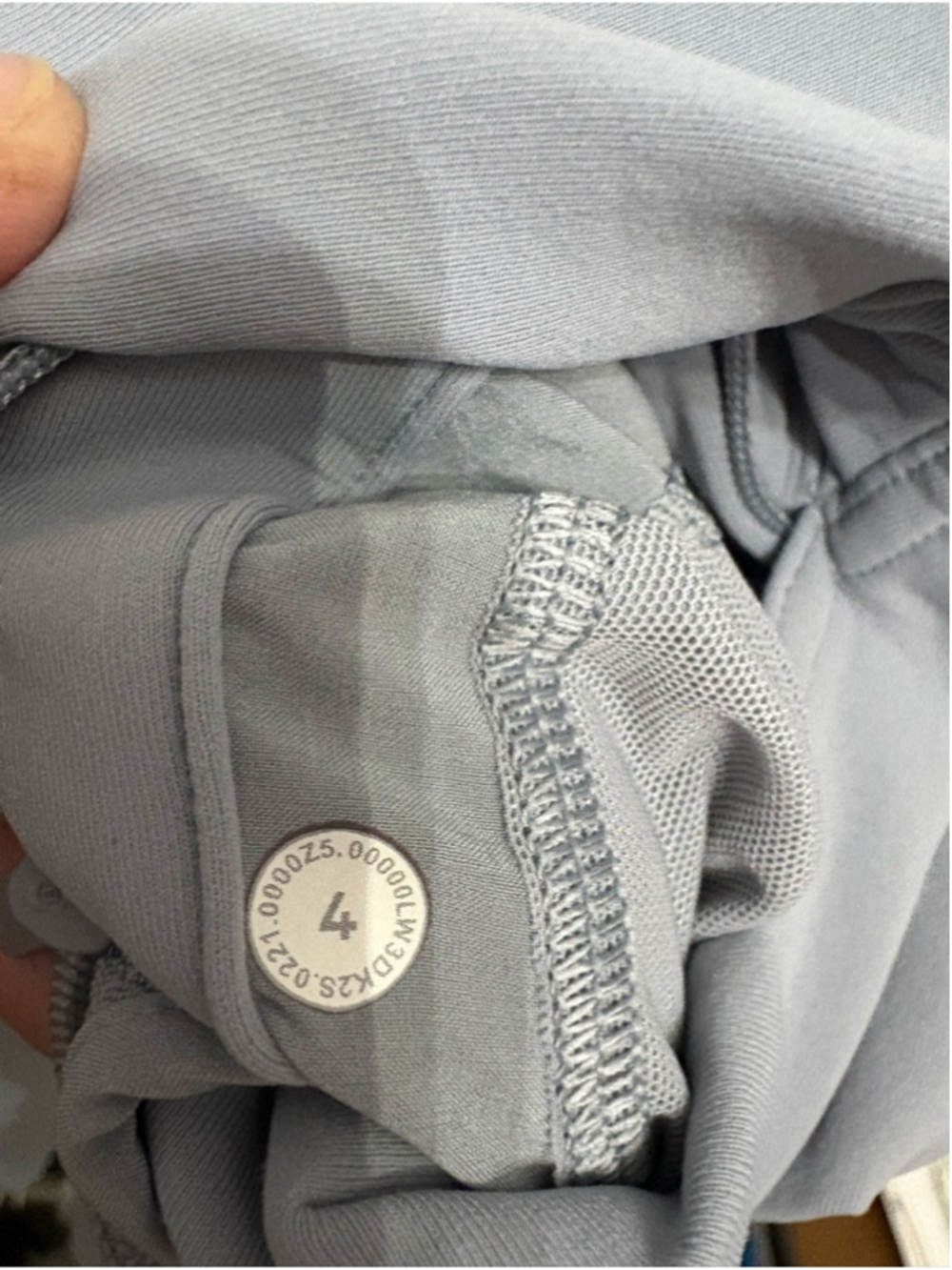 lululemon Rogue Renegade Zip Hoodie in a pale blue/grey - Picture 6 of 7